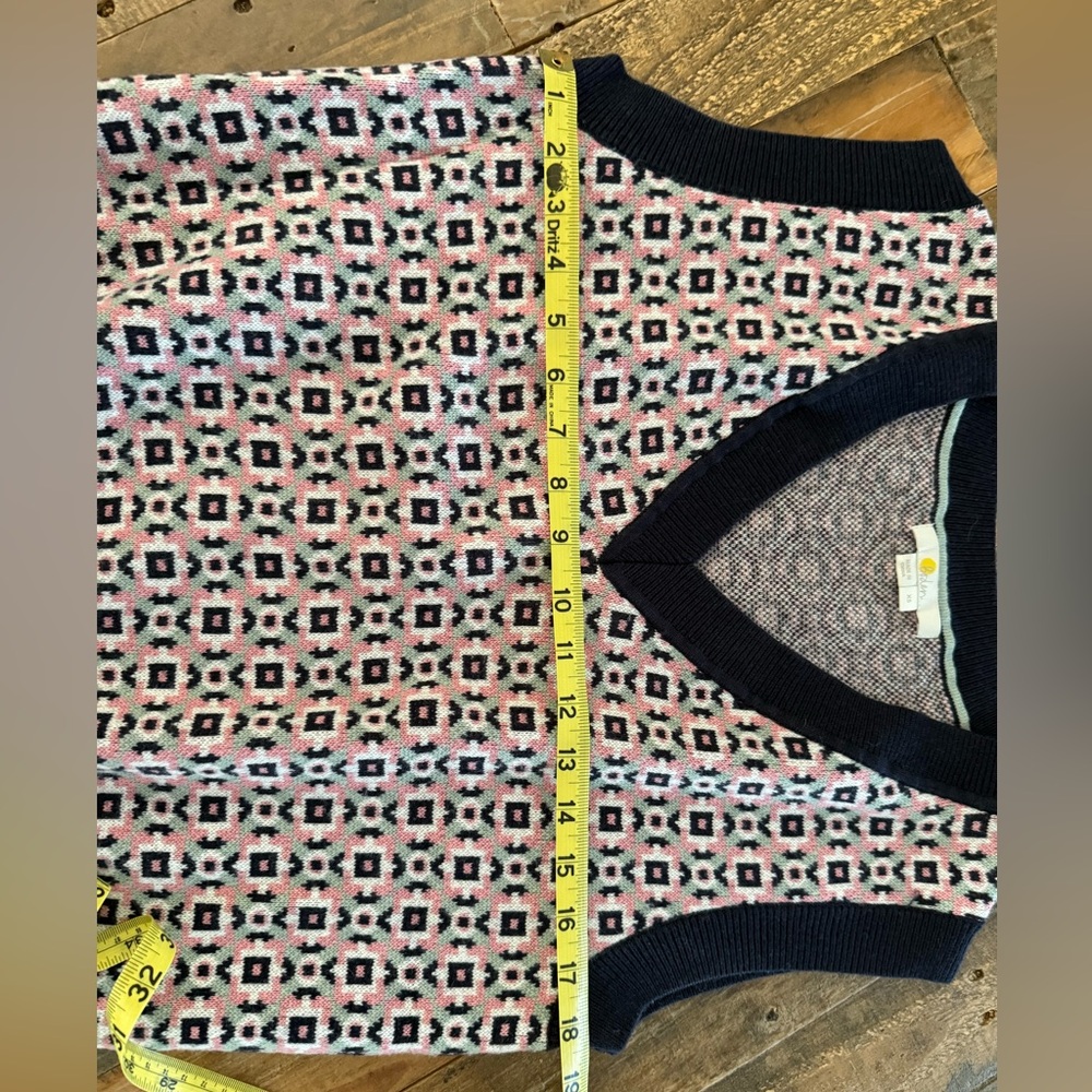 Boden Multicolor V-Neck Sweater Vest XS - Picture 5 of 5